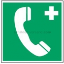 Rettungszeichen nach ASR A1.3 (alt): Notruftelefon (BGV A8 E 07)
